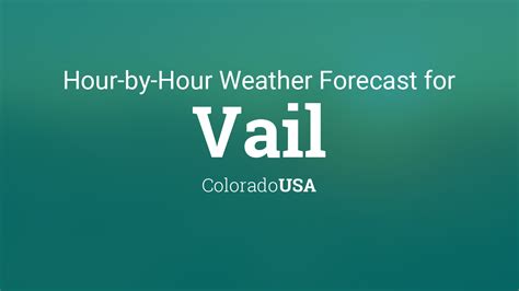 7 day forecast vail colorado.